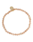 Zachtroze maansteen armband