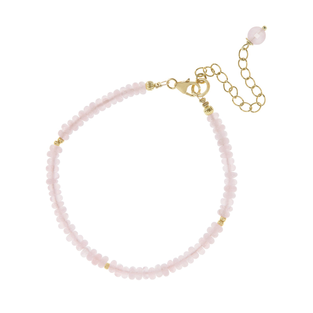 Rozenkwarts armband