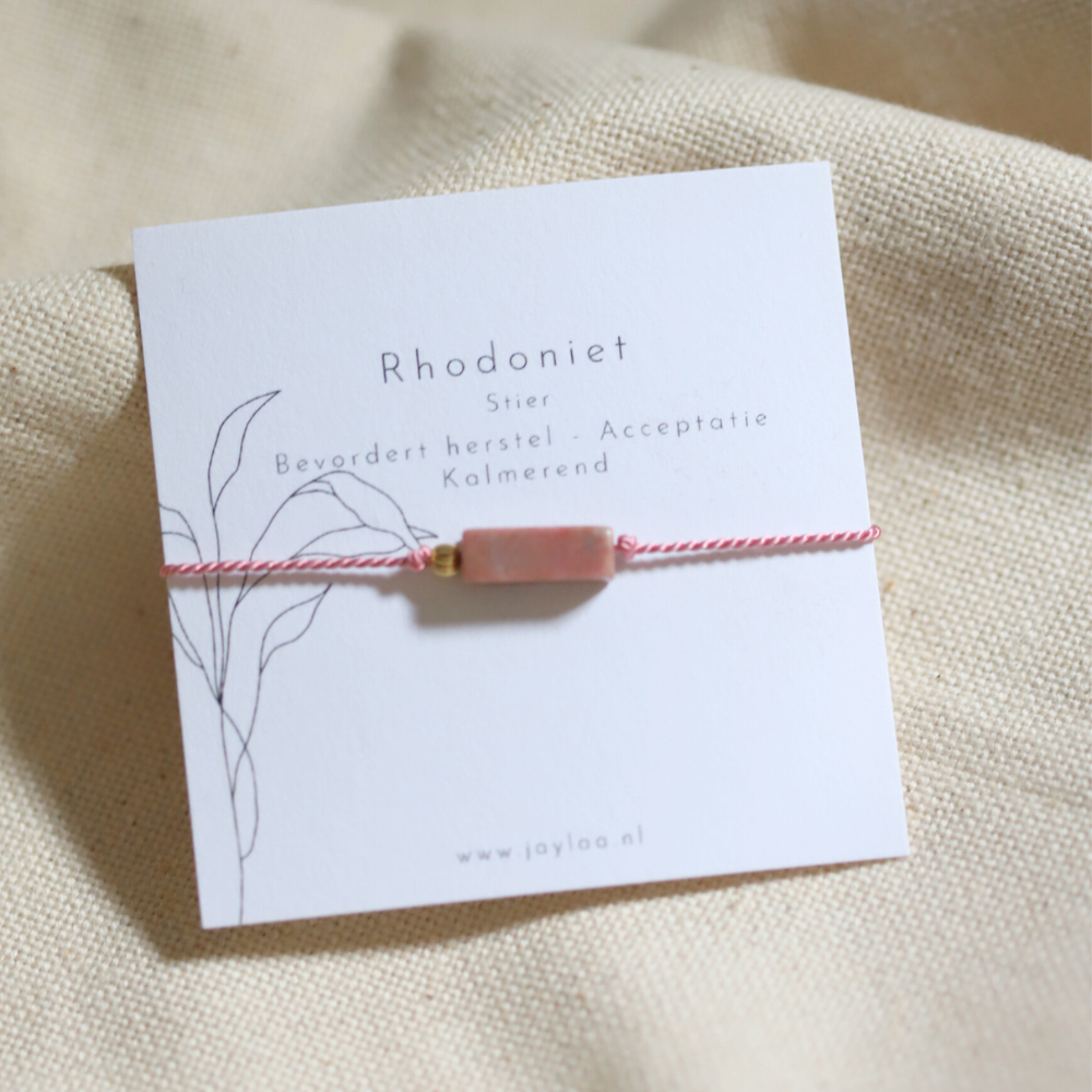 Rhodoniet armband