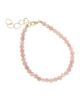 Roze maansteen armband