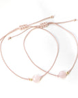 Moeder& dochters armbanden set || Rozenkwarts