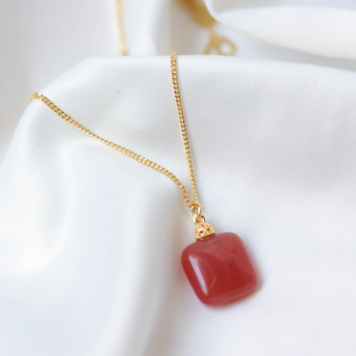 Gouden agaat ketting