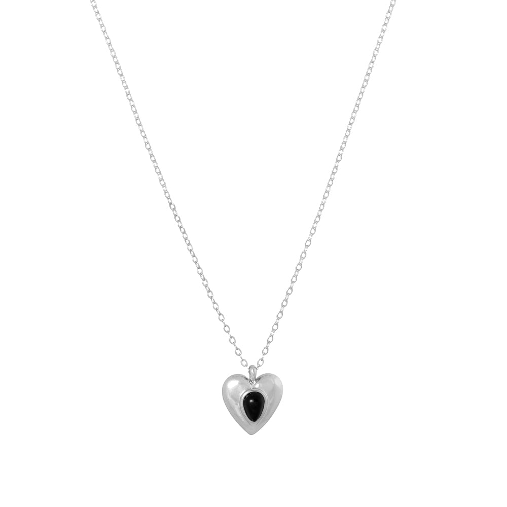 zilveren hart ketting