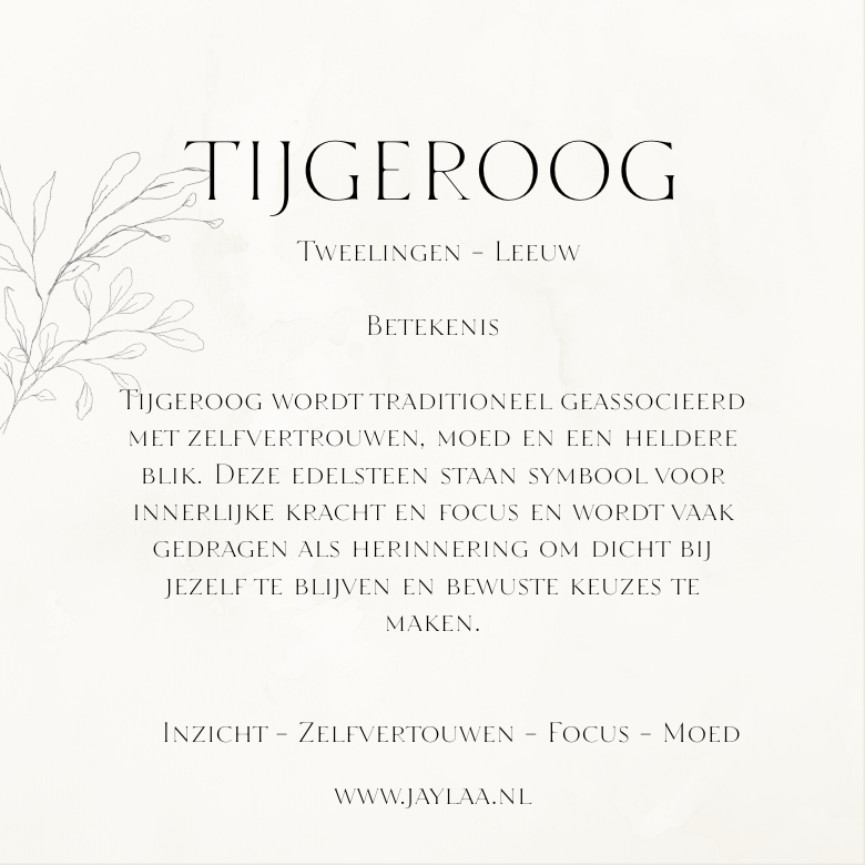Edelsteenkaart Tijgeroog