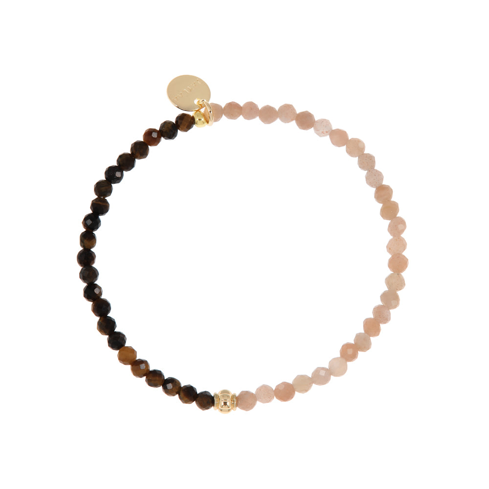 Tijger en maansteen armband