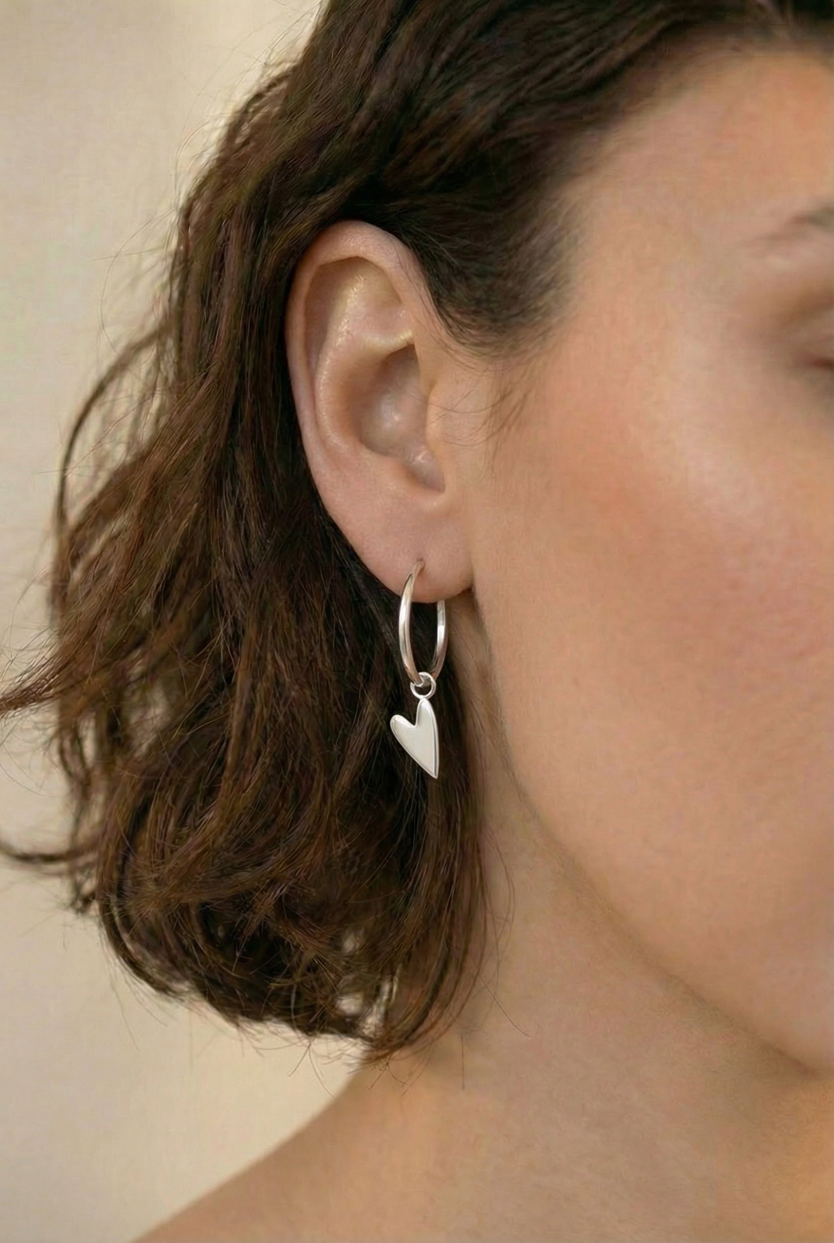 echt zilveren hartjes oorbellen