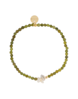 Handgemaakte groene jade armband