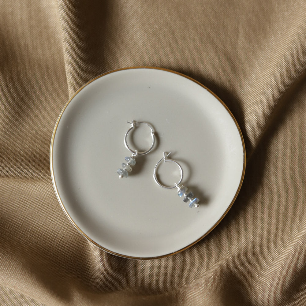 zilveren oorbellen edelsteen