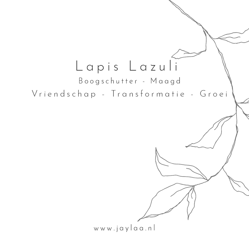 Sieraden kaart || Lapis Lazuli