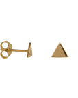 Gold plated driehoek oorbellen